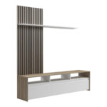 Delfina living room set in sonoma and white color 190x40x199.5cm - Image 2
