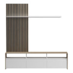 Delfina living room set in sonoma and white color 190x40x199.5cm - Image 3