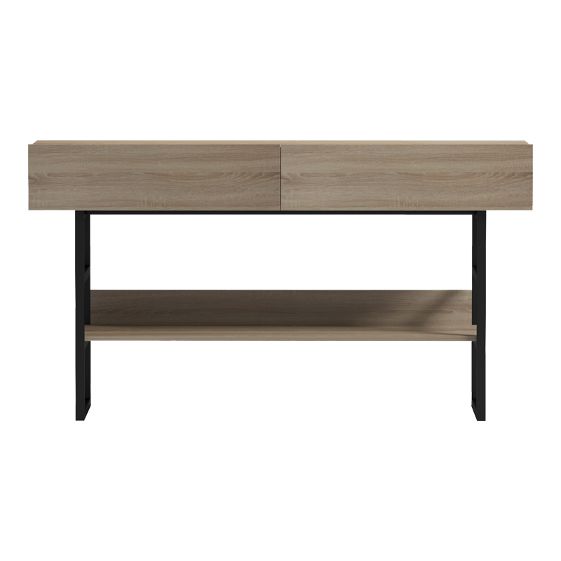 230-000106-2 Console table Vien in sonoma-black color 139x43x75.5cm - Image 2