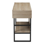 Console table Vien in sonoma-black color 139x43x75.5cm - Image 5