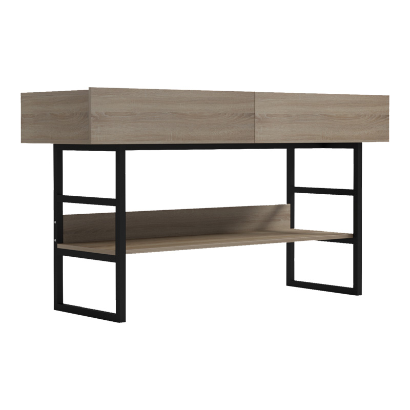 230-000106 Console table Vien in sonoma-black color 139x43x75.5cm - Image 1