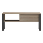 Coffee table Bendon in sonoma-black color 100x60x44.5cm - Image 2