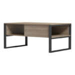 Coffee table Bendon in sonoma-black color 100x60x44.5cm - Image 3
