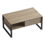 Coffee table Bendon in sonoma-black color 100x60x44.5cm - Image 4