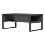 Coffee table Bendon in anthracite-black color 100x60x44.5cm - Image 4
