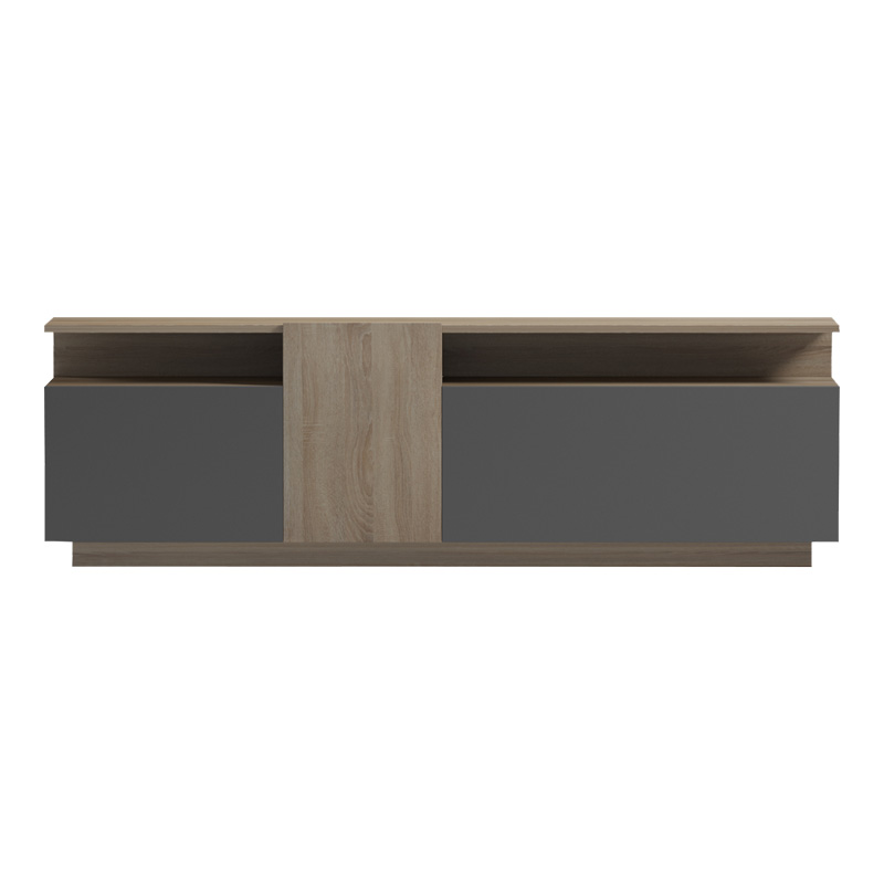 230-000109-2 Tv stand Vendora in sonoma-anthracite color 150x29.5x46.3cm - Image 3
