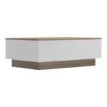 Coffee table Winey in sonoma-white color 90x60x31.5cm - Image 2