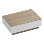 Coffee table Winey in sonoma-white color 90x60x31.5cm - Image 5