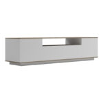 Tv stand Winey in sonoma-white color 180x44.5x44.5cm - Image 2