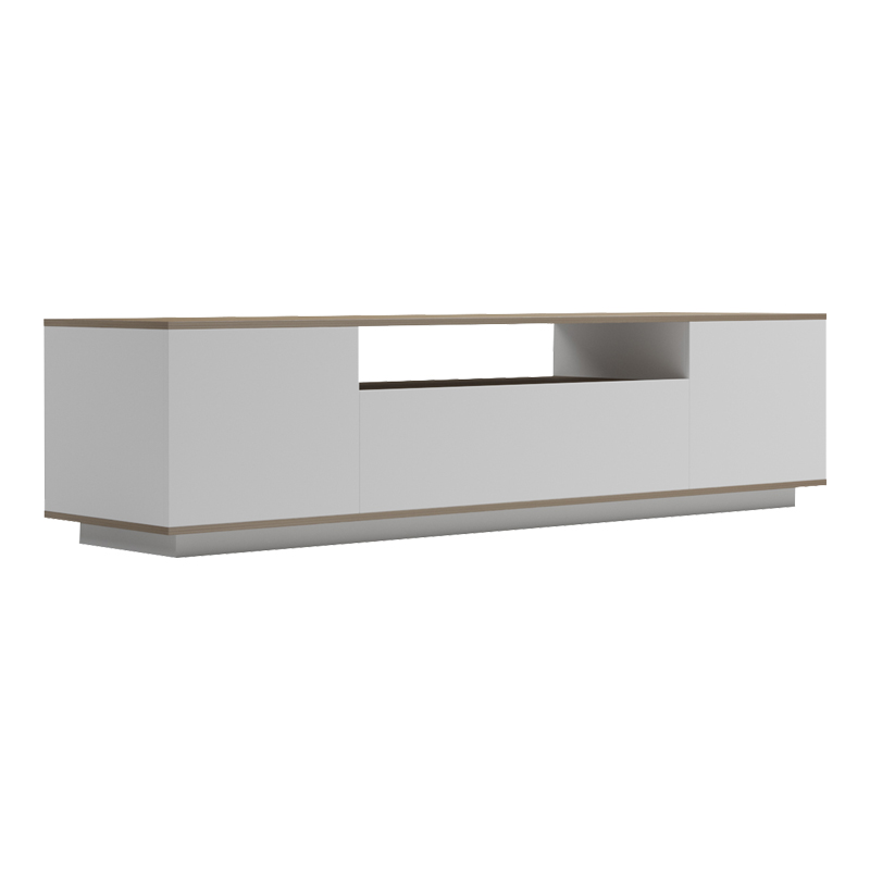 230-000112-1 Tv stand Winey in sonoma-white color 180x44.5x44.5cm - Image 2