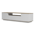 Tv stand Winey in sonoma-white color 180x44.5x44.5cm - Image 4