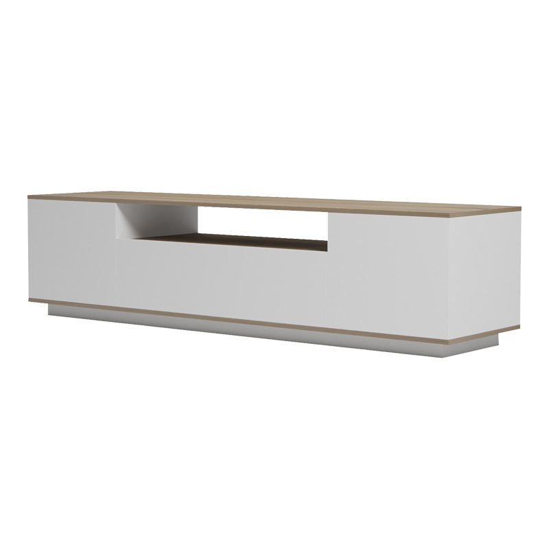 230-000112-3 Tv stand Winey in sonoma-white color 180x44.5x44.5cm - Image 4