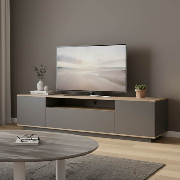 Tv stand Winey in sonoma-anthracite color 180x44.5x44.5cm