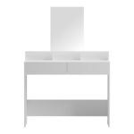 Dressing table Frentsel with mirror in white color 100x40x140cm - Image 2