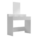 Dressing table Frentsel with mirror in white color 100x40x140cm