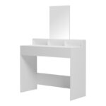 Dressing table Frentsel with mirror in white color 100x40x140cm - Image 3