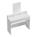 Dressing table Frentsel with mirror in white color 100x40x140cm - Image 4