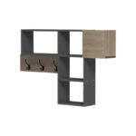 Wall shelf rack Wenia in sonoma-anthracite 99.5x15x61cm - Image 3