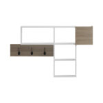 Wall shelf rack Wenia in sonoma-white 99.5x15x61cm - Image 2