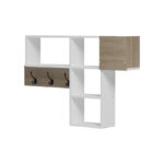 Wall shelf rack Wenia in sonoma-white 99.5x15x61cm - Image 3