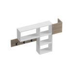 Wall shelf rack Wenia in sonoma-white 99.5x15x61cm - Image 4
