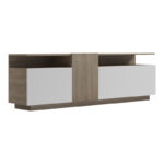 TV unit Vendora in sonoma-white color 150x29.5x46.3cm