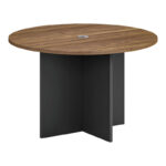 Oscar Professional conference table in walnut-anthracite shade D150x76cm