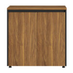 Professional office low cabinets Oscar walnut-anthracite 160x40x80cm - Слика 2