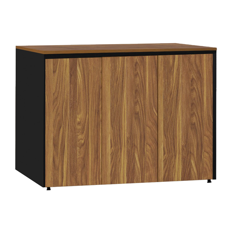 246-000040-2 Professional office low cabinets Oscar walnut-anthracite 200x40x80cm - Image 3