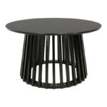 Coffee table Domonic mdf in black color D80x45cm - Image 2
