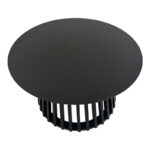 Coffee table Domonic mdf in black color D80x45cm - Image 3