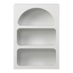 Bookcase Emersi mdf in white color 70x35x100cm - Image 2