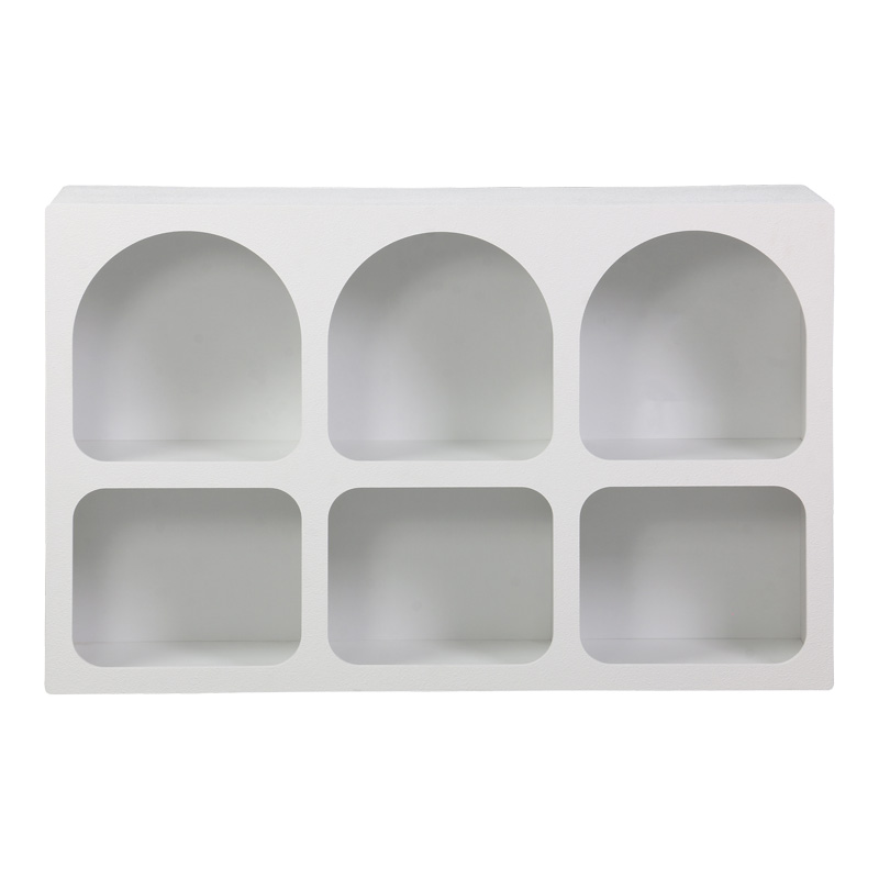 260-000040-1 Buffet Emersi with shelves mdf in white color 120x35x76cm - Image 2