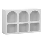 Buffet Emersi with shelves mdf in white color 120x35x76cm