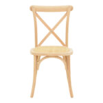 Dylon stackable chair unpainted beech wood-rattan seat 48x52x89cm - Слика 5