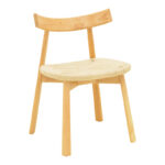 Стол Кларета од гумено дрво-јаже во природна нијанса 53x55x79 см