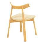 Clareta chair rubberwood-rope in natural shade 53x55x79cm - Слика 3