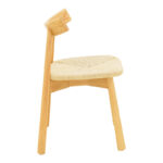 Clareta chair rubberwood-rope in natural shade 53x55x79cm - Слика 4