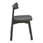 Clareta chair rubberwood-rope in black shade 53x55x79cm - Слика 4