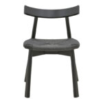 Clareta chair rubberwood-rope in black shade 53x55x79cm - Слика 5