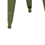 Stool Utopia dark olive green metal 30x30x45cm - Слика 5