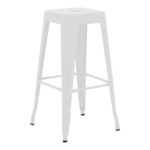 Bar stool Utopia metal white matte 42x42x76cm
