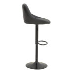 Boronez folding bar stool black pu-with black base 47x49x112cm - Image 4