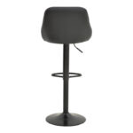 Boronez folding bar stool black pu-with black base 47x49x112cm - Image 6