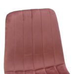 Noor chair velvet rotten apple - legs in natural shade 44x53x86cm - Image 6