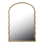 Mirror Megike Inart wood in gold color 60x2x90cm