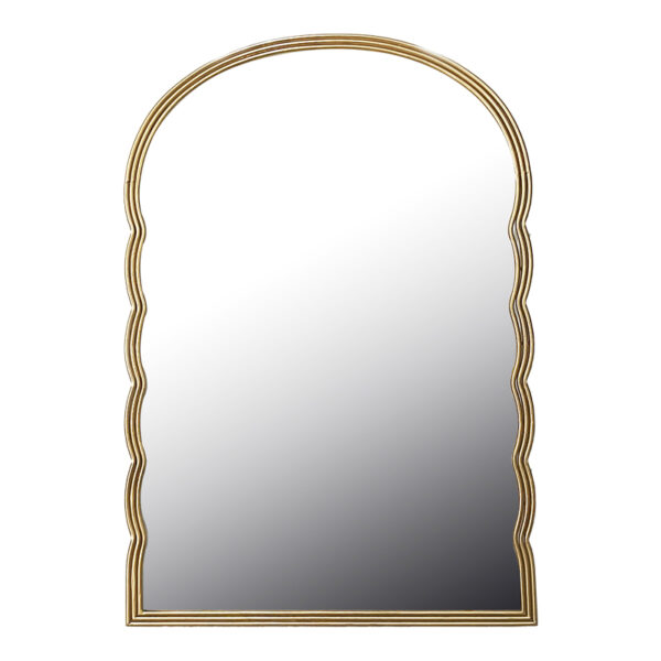 Mirror Megike Inart wood in gold color 60x2x90cm