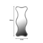 Mirror Boulen Inart wood in gold color 51x2x126cm - Image 2