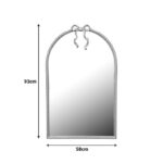 Mirror Frensia Inart wood in gold color 58x3x93cm - Image 2