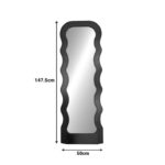 Mirror Spejo Inart black PP 50x2.8x147.5cm - Слика 2